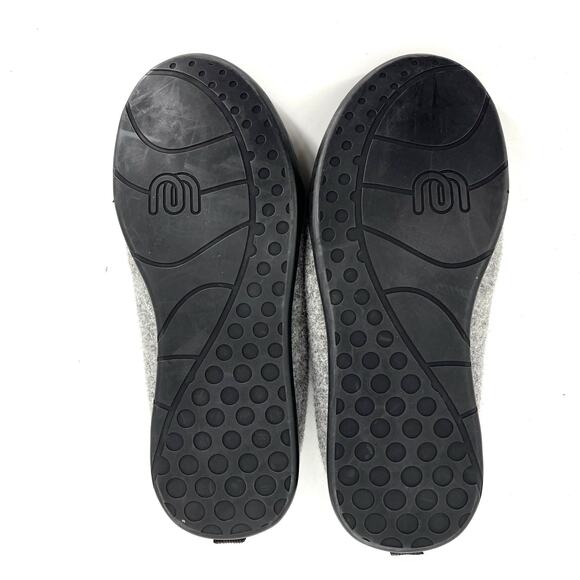 Mahabis Womens' wool felted lined classic gray slip on slippers (EU36 - US5.5) - Picture 10 of 11